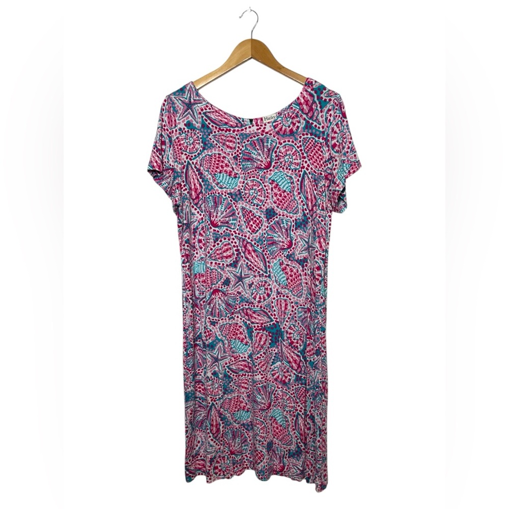 Hatley | Womens Short Sleeve Sea Shell Print Dress | Size XL